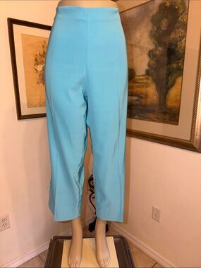 LIOR PARIS Vibrant Blue Pants w/Decorative Button Side Hem Size T6-12/14